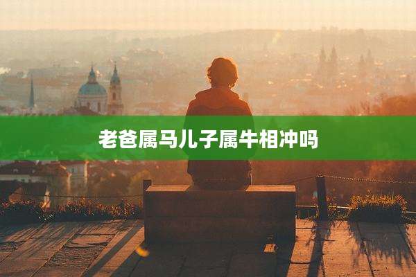 老爸属马儿子属牛相冲吗