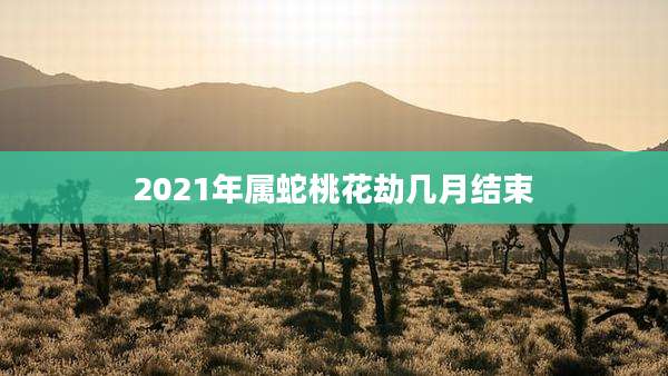 2021年属蛇桃花劫几月结束