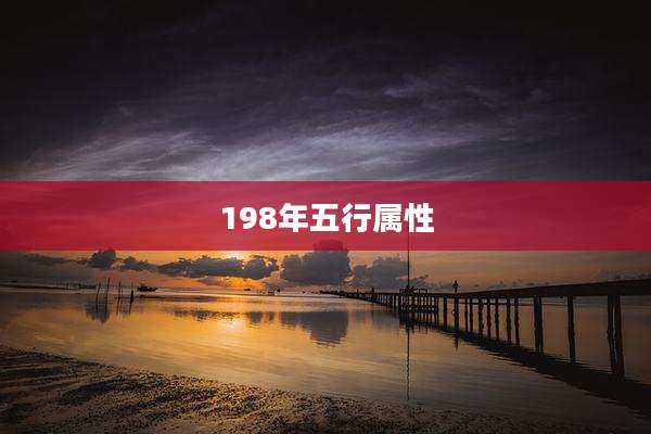 198年五行属性