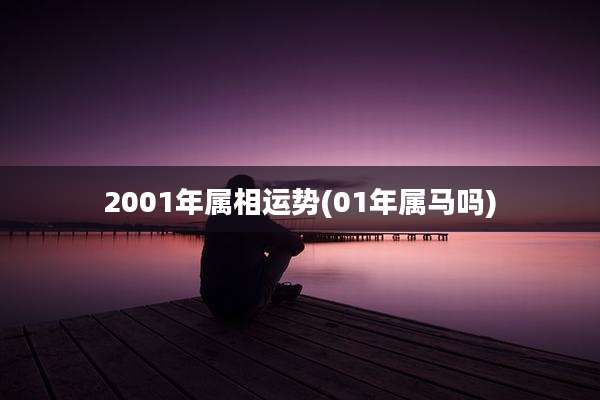2001年属相运势(01年属马吗)