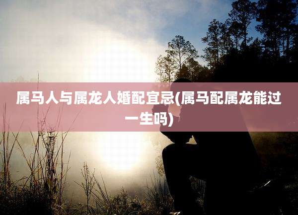 属马人与属龙人婚配宜忌(属马配属龙能过一生吗)