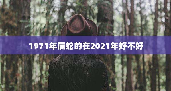 1971年属蛇的在2021年好不好