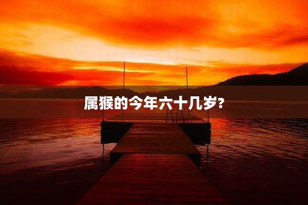 属猴的今年六十几岁?