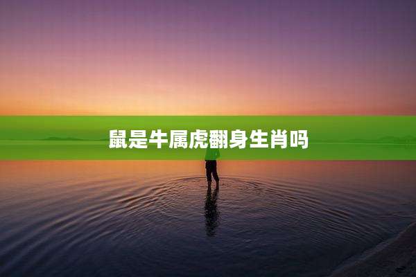 鼠是牛属虎翻身生肖吗