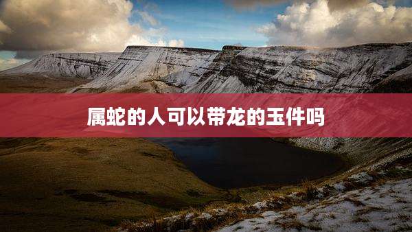 属蛇的人可以带龙的玉件吗