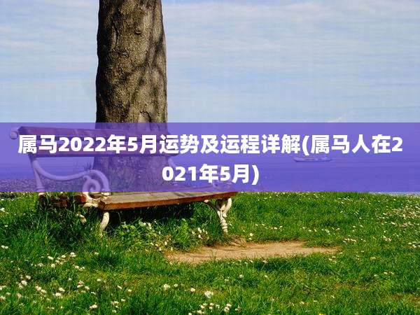 属马2022年5月运势及运程详解(属马人在2021年5月)