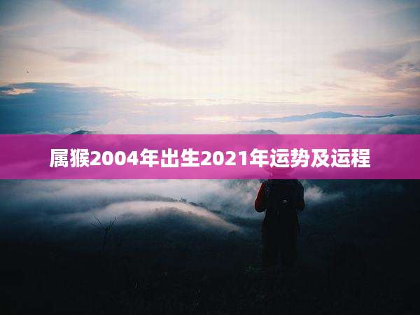 属猴2004年出生2021年运势及运程