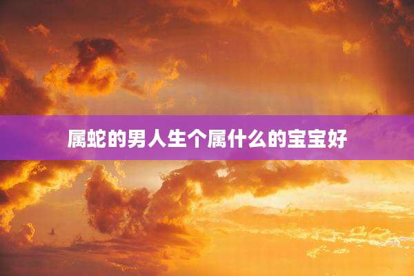 属蛇的男人生个属什么的宝宝好