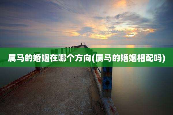属马的婚姻在哪个方向(属马的婚姻相配吗)
