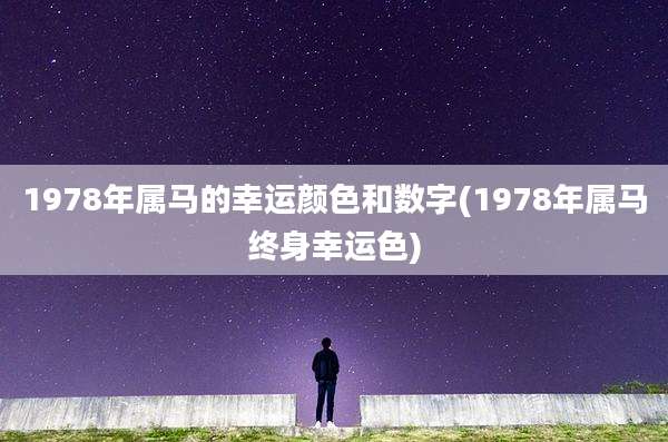 1978年属马的幸运颜色和数字(1978年属马终身幸运色)