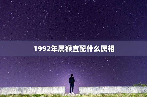 1992年属猴宜配什么属相