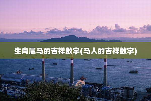 生肖属马的吉祥数字(马人的吉祥数字)