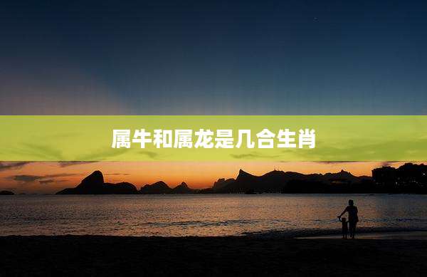 属牛和属龙是几合生肖