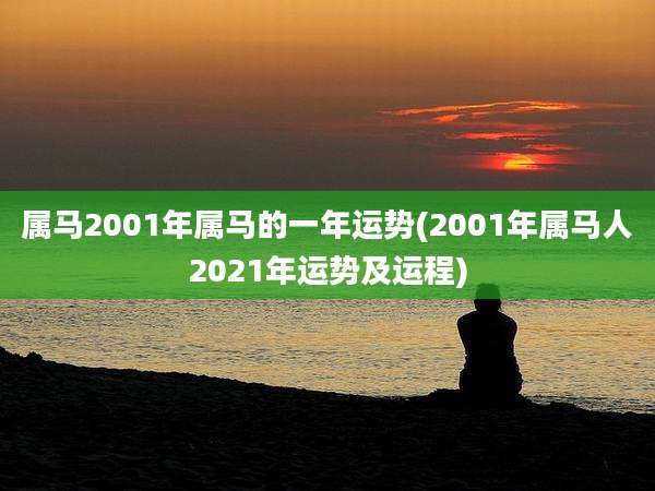 属马2001年属马的一年运势(2001年属马人2021年运势及运程)