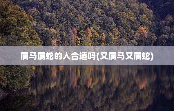 属马属蛇的人合适吗(又属马又属蛇)