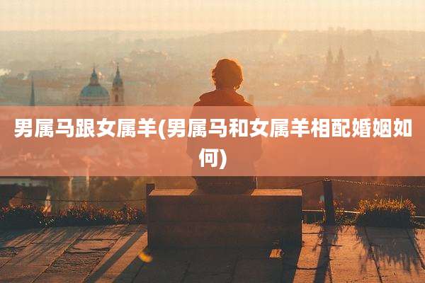 男属马跟女属羊(男属马和女属羊相配婚姻如何)