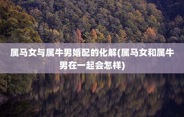 属马女与属牛男婚配的化解(属马女和属牛男在一起会怎样)