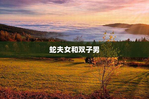 蛇夫女和双子男