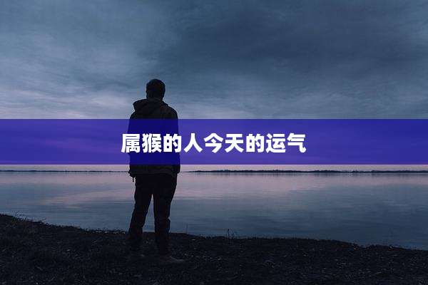 属猴的人今天的运气