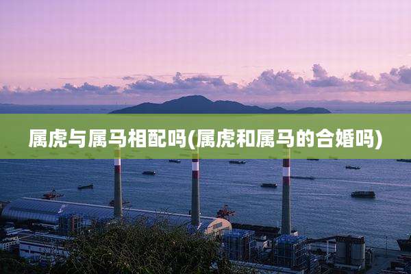 属虎与属马相配吗(属虎和属马的合婚吗)