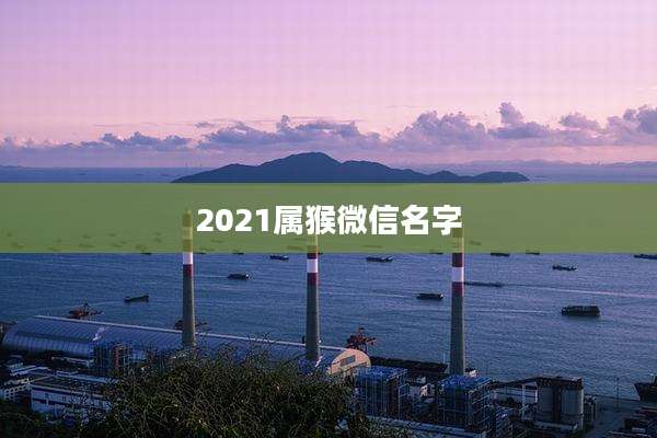 2021属猴微信名字