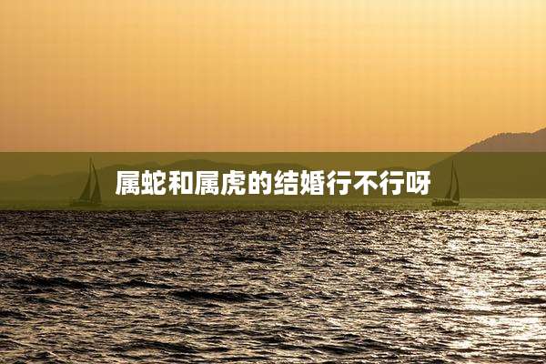 属蛇和属虎的结婚行不行呀