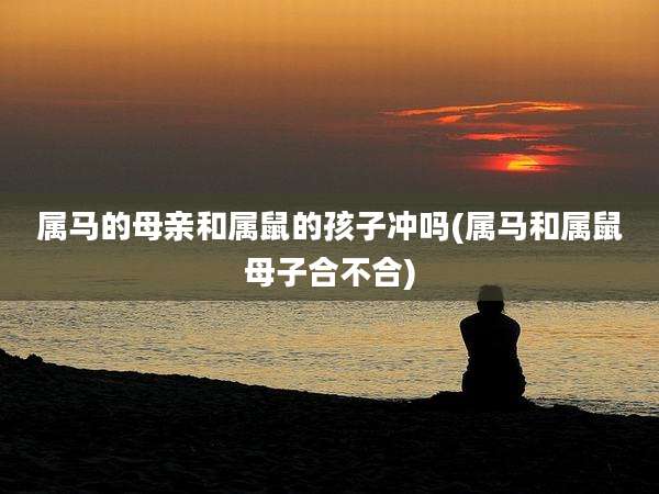 属马的母亲和属鼠的孩子冲吗(属马和属鼠母子合不合)