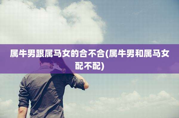 属牛男跟属马女的合不合(属牛男和属马女配不配)