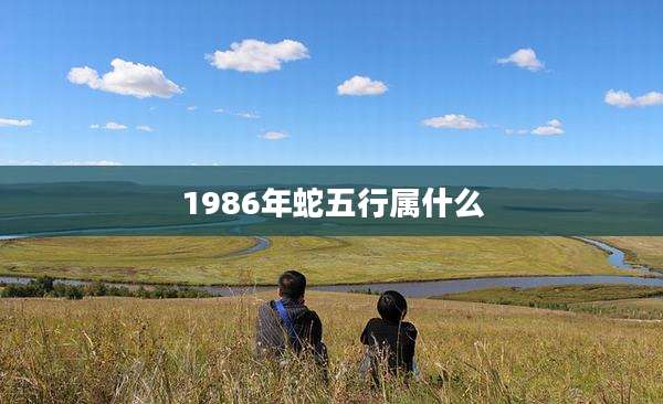 1986年蛇五行属什么