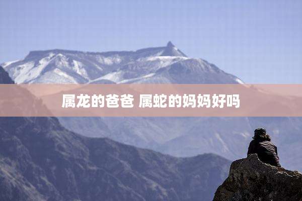 属龙的爸爸 属蛇的妈妈好吗