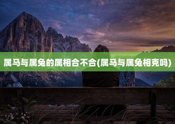 属马与属兔的属相合不合(属马与属兔相克吗)