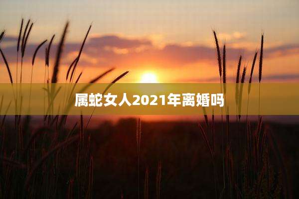 属蛇女人2021年离婚吗