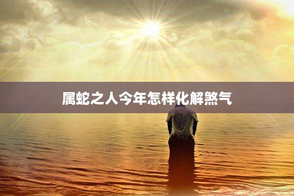 属蛇之人今年怎样化解煞气