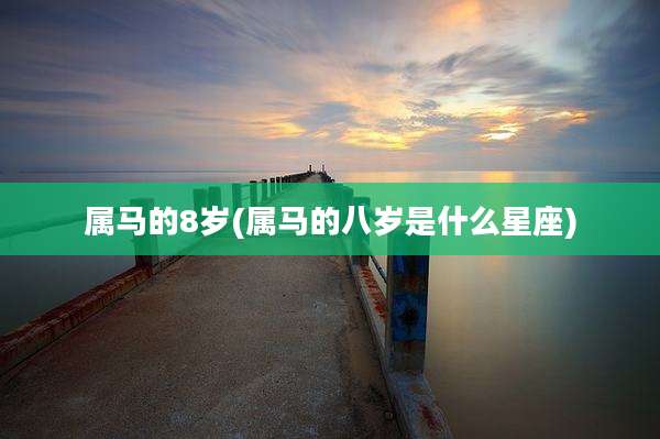 属马的8岁(属马的八岁是什么星座)