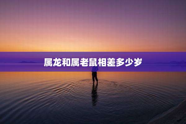 属龙和属老鼠相差多少岁