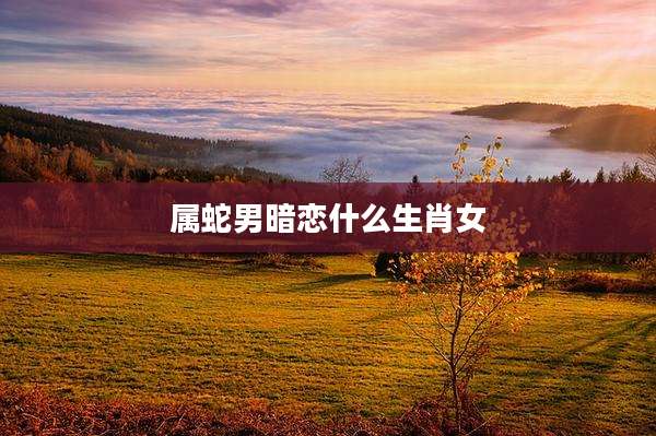 属蛇男暗恋什么生肖女