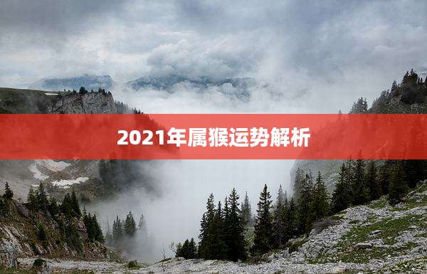 2021年属猴运势解析