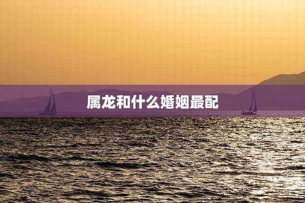属龙和什么婚姻最配