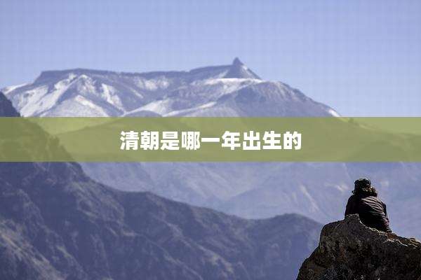 清朝是哪一年出生的