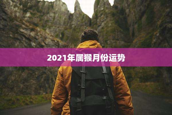 2021年属猴月份运势