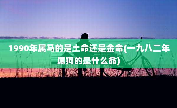 1990年属马的是土命还是金命(一九八二年属狗的是什么命)
