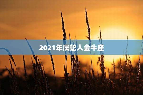 2021年属蛇人金牛座