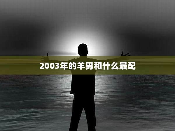 2003年的羊男和什么最配