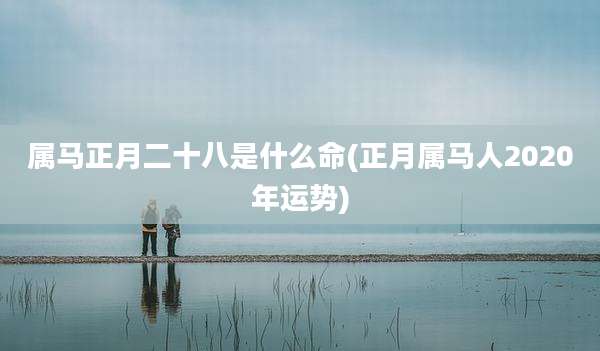 属马正月二十八是什么命(正月属马人2020年运势)
