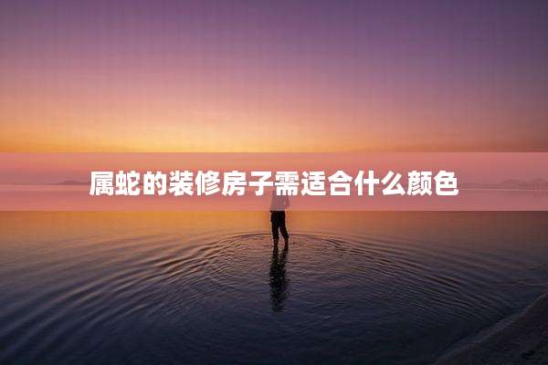 属蛇的装修房子需适合什么颜色