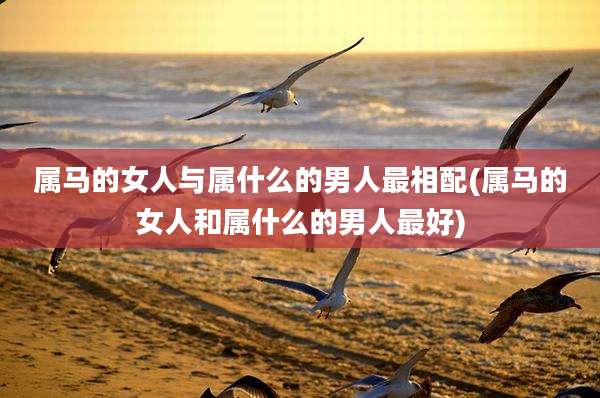 属马的女人与属什么的男人最相配(属马的女人和属什么的男人最好)