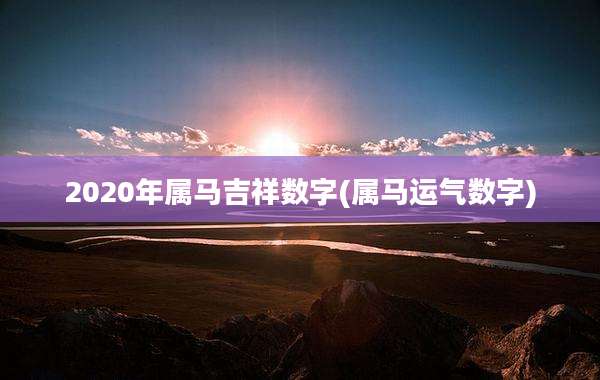 2020年属马吉祥数字(属马运气数字)