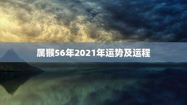 属猴56年2021年运势及运程