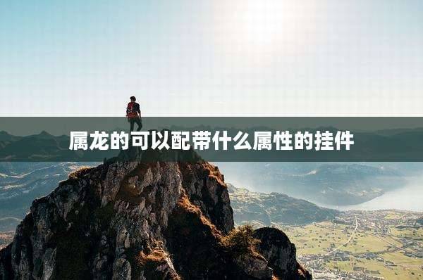 属龙的可以配带什么属性的挂件
