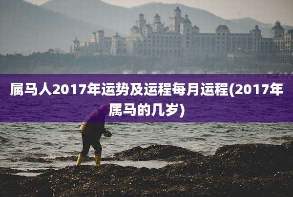 属马人2017年运势及运程每月运程(2017年属马的几岁)